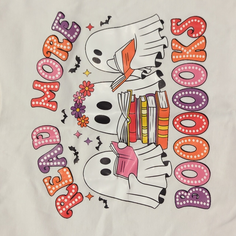 BOGO New Shein Halloween Read More Booooks T-shirt - Picture 3 of 6